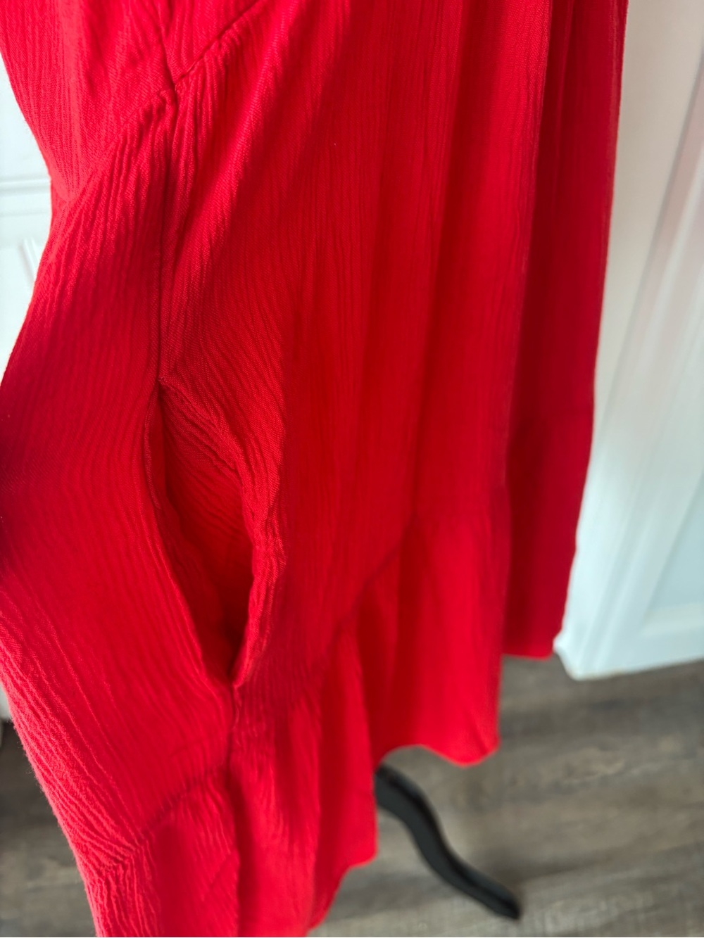 KNOX ROSE Red Embroidered V-Neck Women's dress - Picture 7 of 8